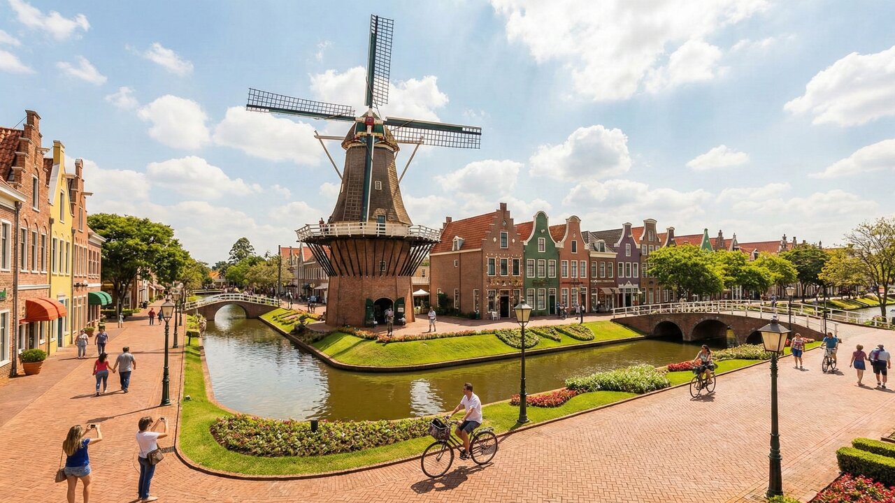 Nem Europa, nem Estados Unidos: cidade brasileira tem arquitetura holandesa e moinho de vento original