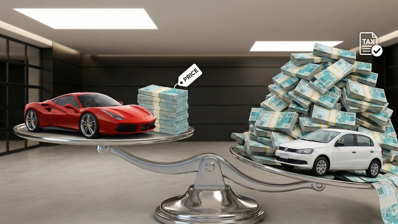 IPVA mais de R$ 200 mil: os valores absurdos pagos pelos donos de supercarros no Brasil