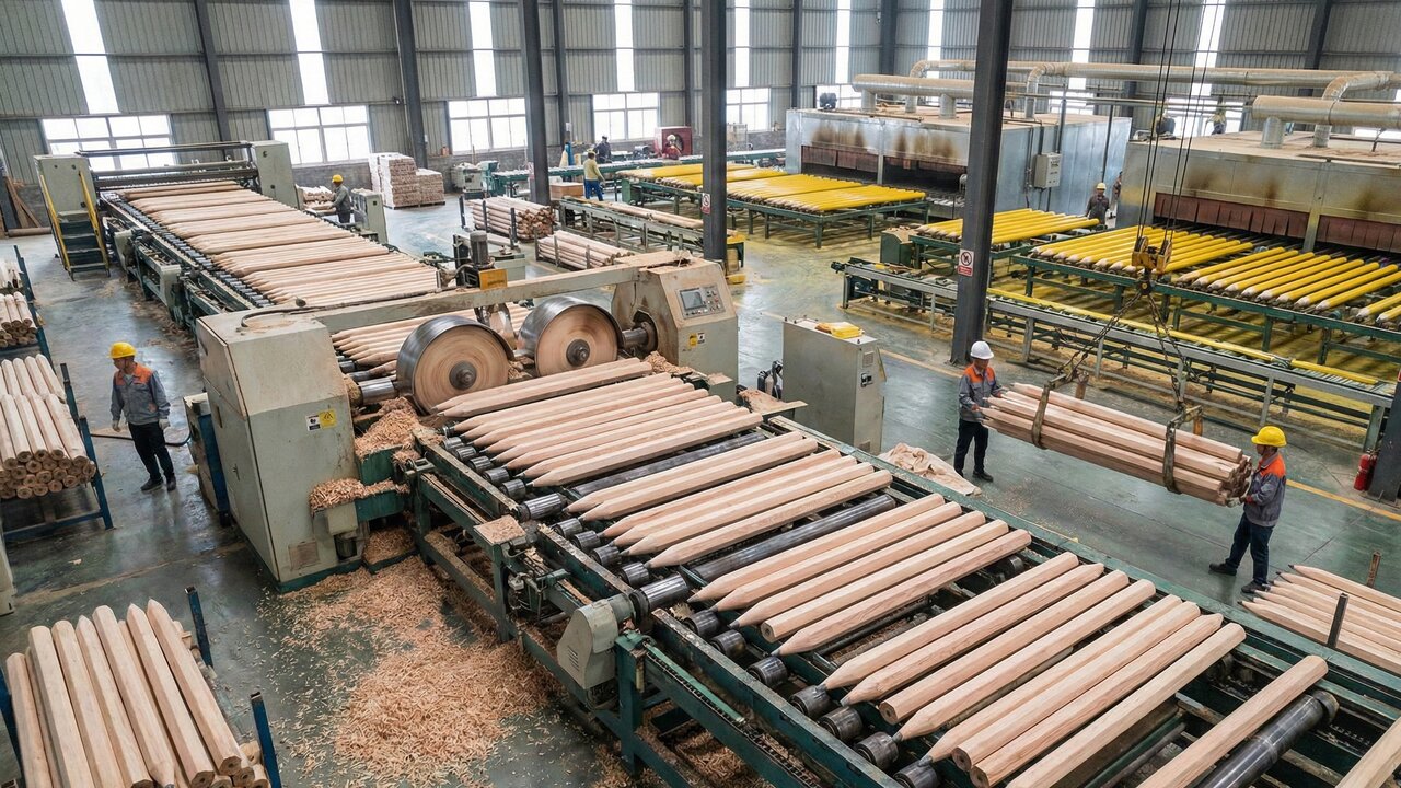 Com placas de madeira e minas de grafite ou pigmentos coloridos: é assim que os lápis de cor e grafite são feitos em larga escala