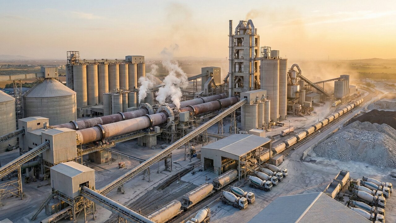 Pedras são queimadas a 1400°C para virar o pó que constrói o mundo: a fabricação do cimento