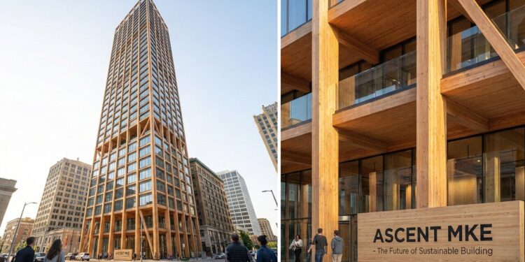 Sem tijolos, a maior estrutura de madeira do mundo tem 86m de altura e prova que o futuro das cidades é feito de árvores