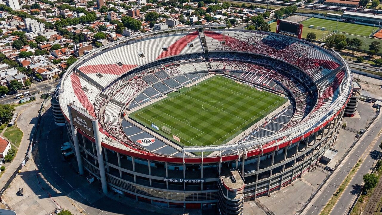 Com capacidade para mais de 84 mil pessoas, a estrutura virou o maior estádio da América do Sul e a lendária casa do River Plate