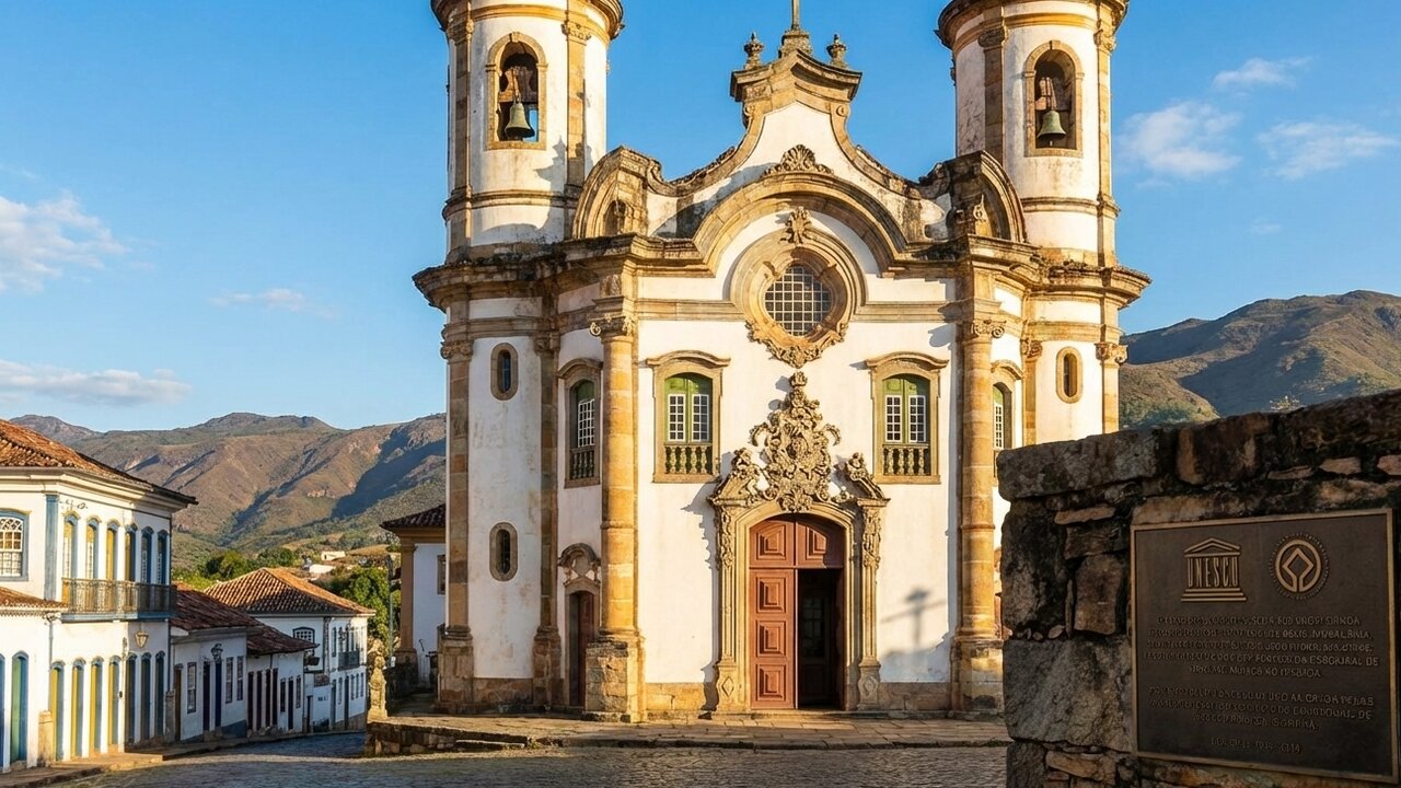 Com sua fachada em pedra sabão e detalhes em ouro, a igreja de Aleijadinho virou a obra-prima do barroco mineiro