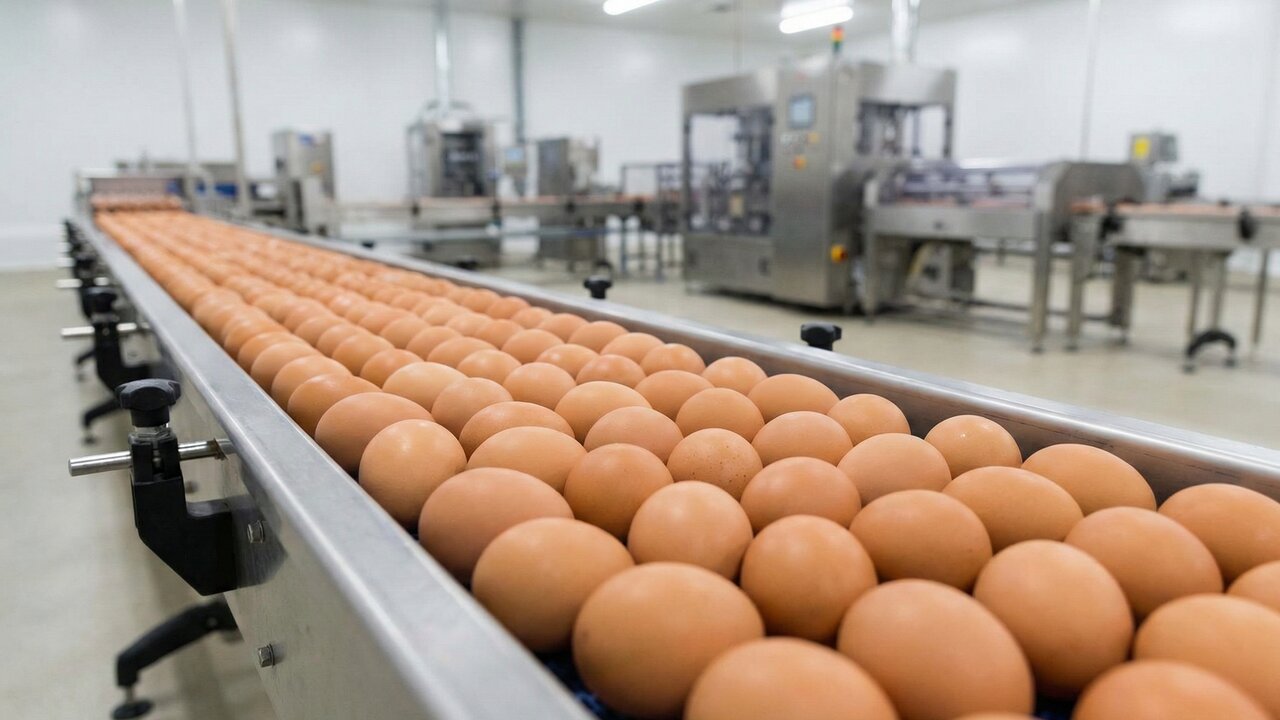 Mais de 180.000 ovos por hora são lavados e inspecionados: a incrível jornada da granja até a sua casa