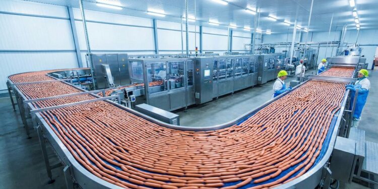 Uma máquina produz 300 salsichas por minuto: o polêmico e incrível processo de fabricação do recheio do seu hot dog