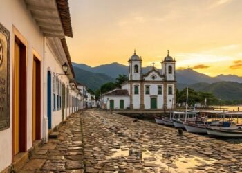 Cidade histórica, reconhecida como Patrimônio Mundial da UNESCO, une cultura e natureza exuberante