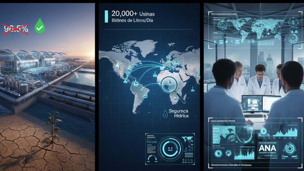 Milhões de litros de água do mar e a tecnologia de osmose reversa: é assim que a engenharia transforma o salgado em água potável