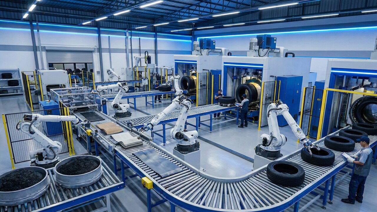 Da borracha bruta ao produto final: esta é a jornada industrial que cria os pneus do seu carro