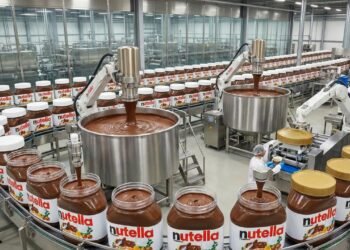 Com toneladas de avelãs torradas e uma receita secreta: é assim que o creme de avelã mais famoso do mundo é produzido