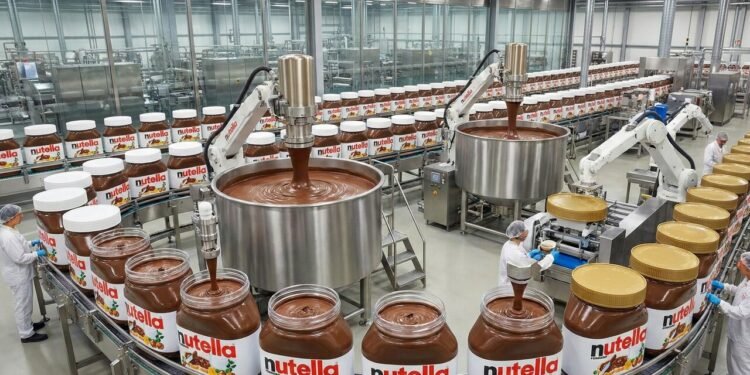 Com toneladas de avelãs torradas e uma receita secreta: é assim que o creme de avelã mais famoso do mundo é produzido