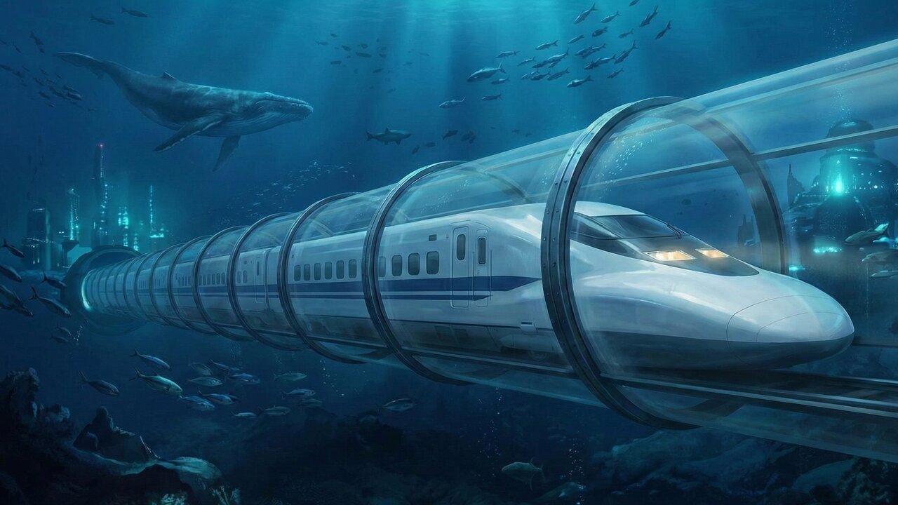 Trêm ultrarrápido que passa por baixo da água e conecta Europa e África com trem de 800 km/h projeto gera controvérsias na velocidade