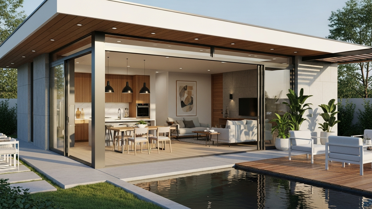 Casa térrea moderna e compacta aposta em integração total para melhorar qualidade de vida