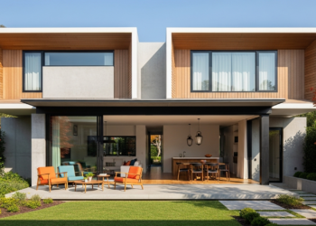 Esta casa de 100 m² com 3 quartos impressiona com fachada moderna, varanda integrada e luz natural abundante