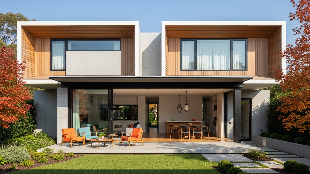 Esta casa de 100 m² com 3 quartos impressiona com fachada moderna, varanda integrada e luz natural abundante