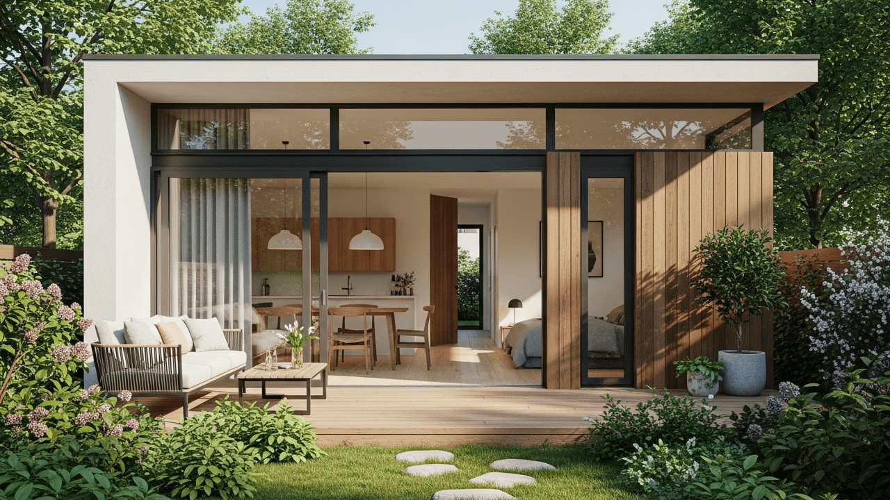 Casa pequena e moderna com integração ao jardim revela escolhas inteligentes de arquitetura e design