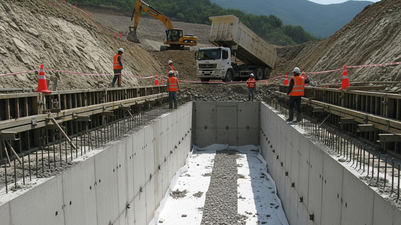 Por conta das fortes chuvas, esta equipe de engenheiros restaurou uma estrada inteira do zero