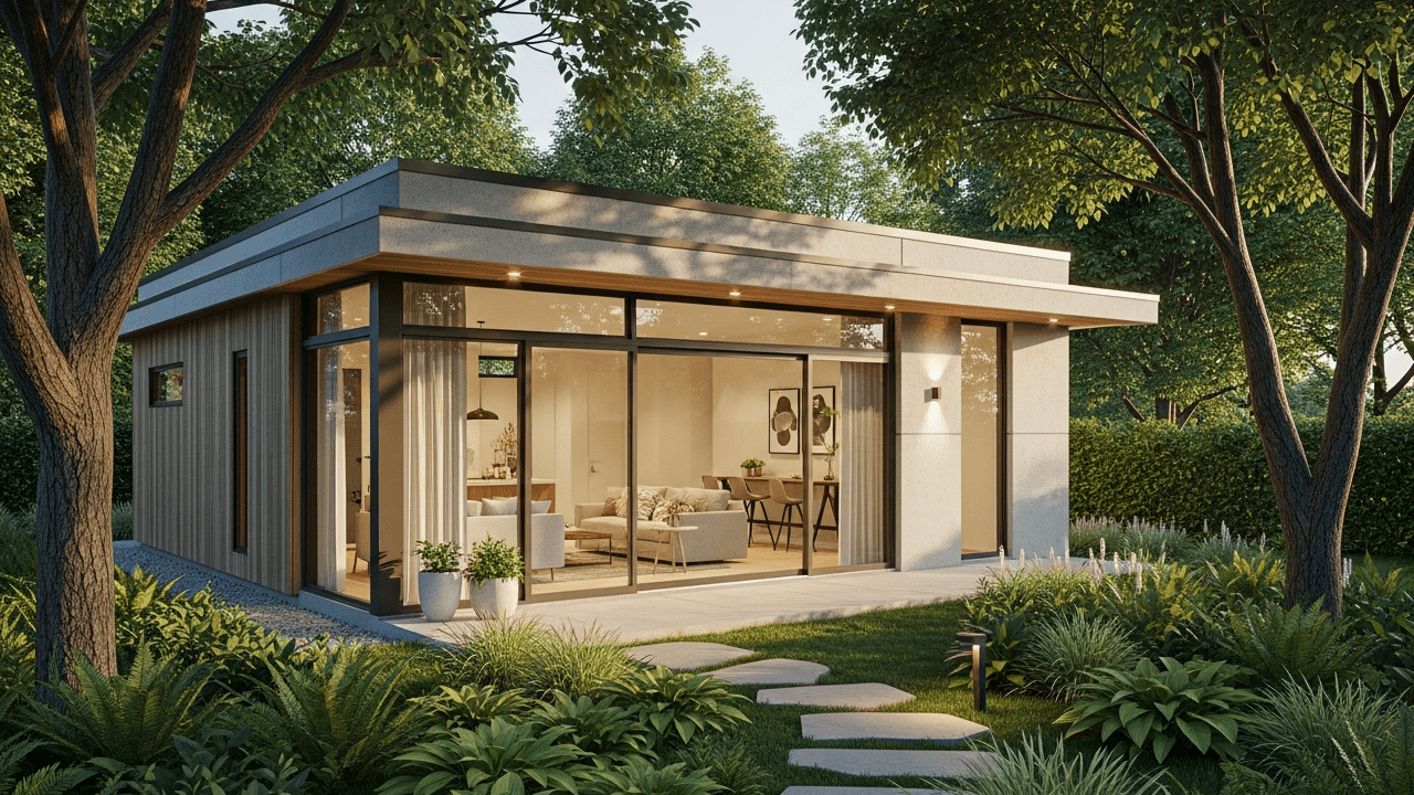 Casa pequena e moderna com integração ao jardim revela escolhas inteligentes de arquitetura e design
