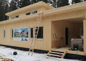 Eles construíram uma casa de madeira barata em apenas 10 dias