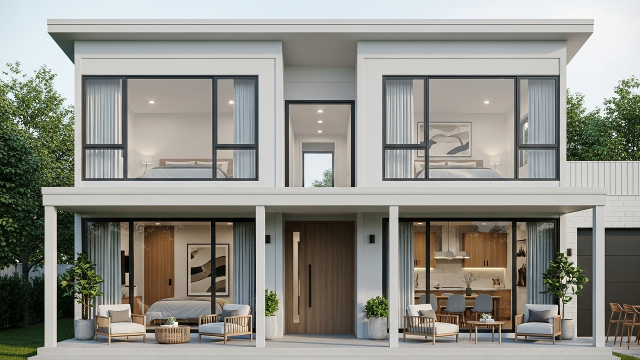 Casa térrea moderna 92 metros quadrados com 2 suítes e varanda frontal perfeita para famílias pequenas