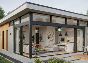 Casa térrea moderna e compacta aposta em integração total para melhorar qualidade de vida