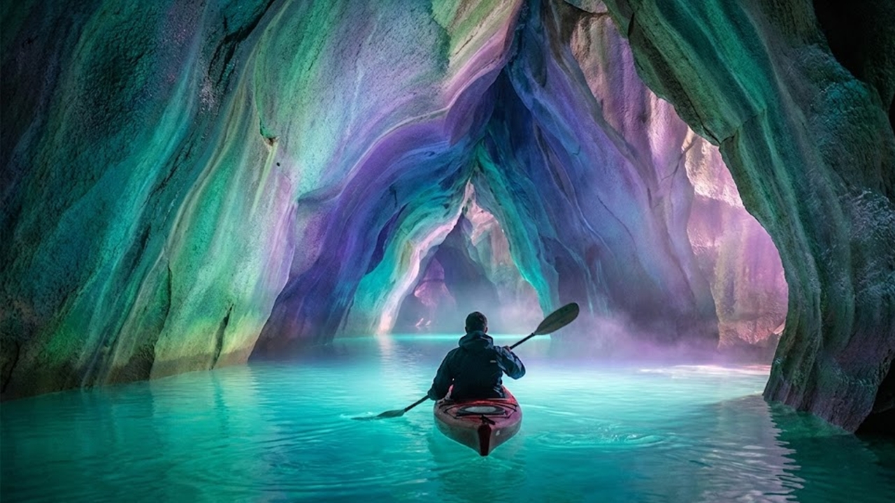 O mundo secreto sob nossos pés: a galáxia subterrânea que brilha intensamente no escuro total