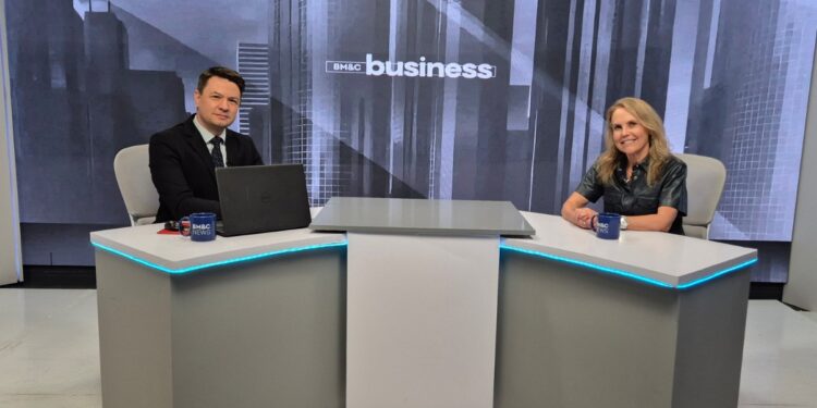 Patrícia Freitas em participação no Business, da BM&C News
