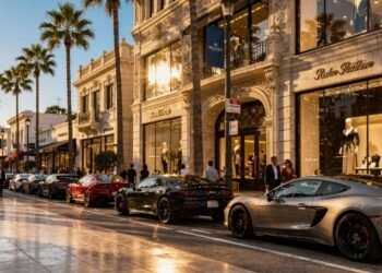 Rua de Beverly Hills ganha fama por seus 3 quarteirões de luxo, pois suas lojas de grife viraram o destino de compras mais caro e famoso do mundo