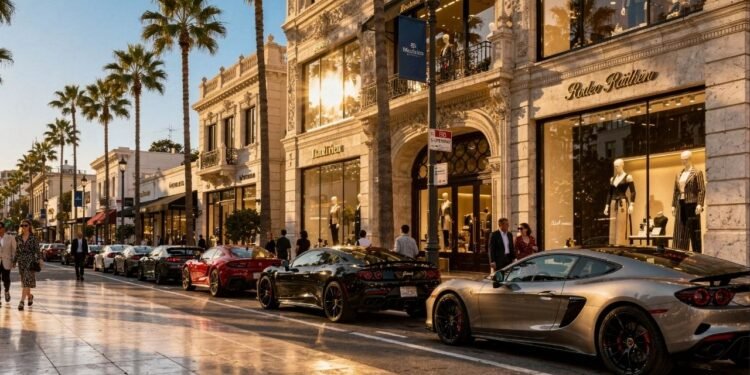 Rua de Beverly Hills ganha fama por seus 3 quarteirões de luxo, pois suas lojas de grife viraram o destino de compras mais caro e famoso do mundo