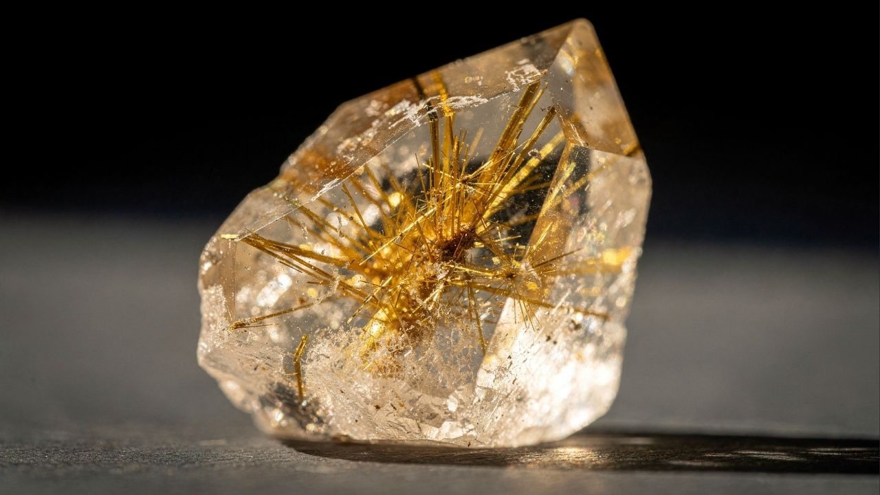 Esqueça o cristal comum, pois este mineral guarda fios de ouro em seu interior e parece ter capturado o sol, a obra de arte da Bahia