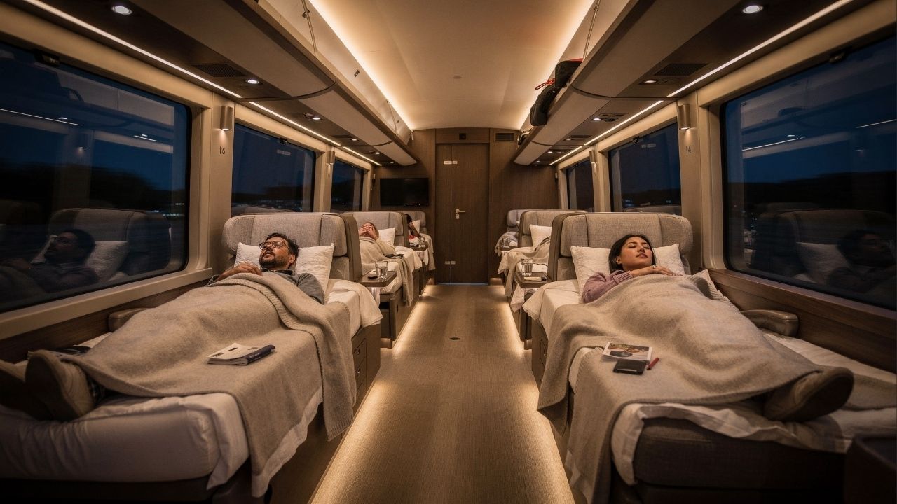 Primeira classe na estrada: novos ônibus “Leito Cama” oferecem massagem, teto solar e serviço de bordo para viajar pelo Brasil pagando pouco