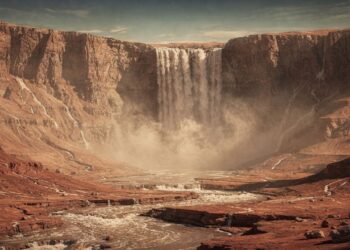 Com queda de 4.000 metros, cachoeira gigante registrada pela NASA é a maior de todo o sistema solar