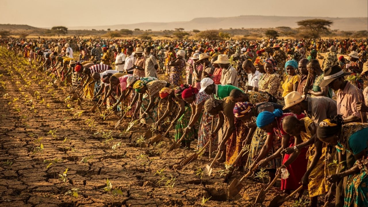 País com forte desertificação quebra recorde mundial e planta 350 milhões de árvores em apenas 12 horas durante esforço nacional