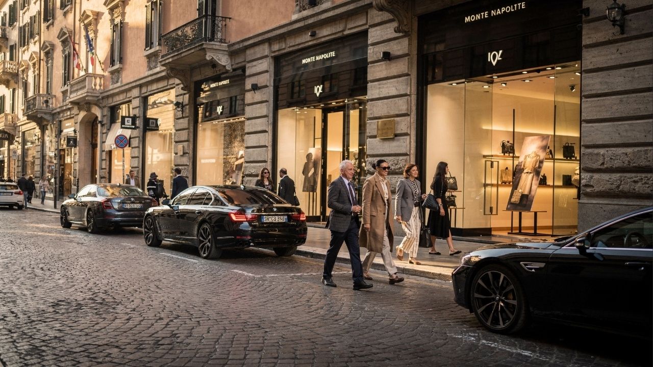 Rua de Milão ganha fama por suas vitrines de luxo, pois seus 500 metros de extensão abrigam as grifes mais caras e sofisticadas de toda a Europa