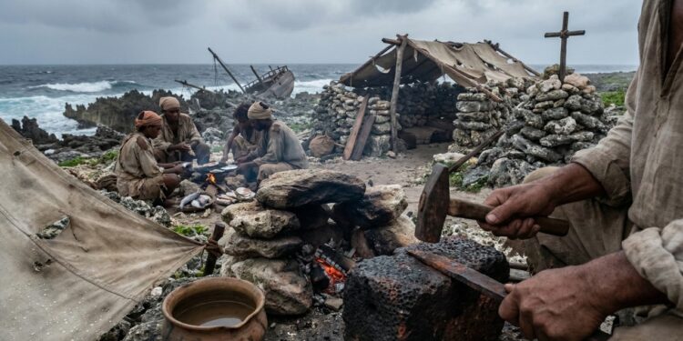 Escravos foram deixados por 15 anos em uma ilha após naufrágio de um navio francês