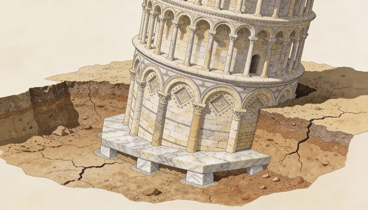 Por que a Torre de Pisa nunca caiu? A história de erros de engenharia, reforços ocultos e séculos de tentativas de correção