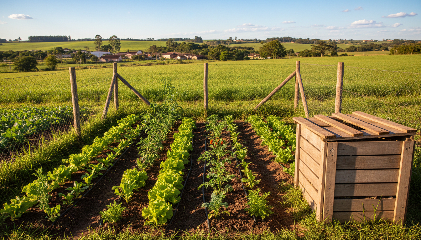 Com R$ 15 mil e 10 meses de trabalho, jovem transforma terreno abandonado em mini chácara lucrativa