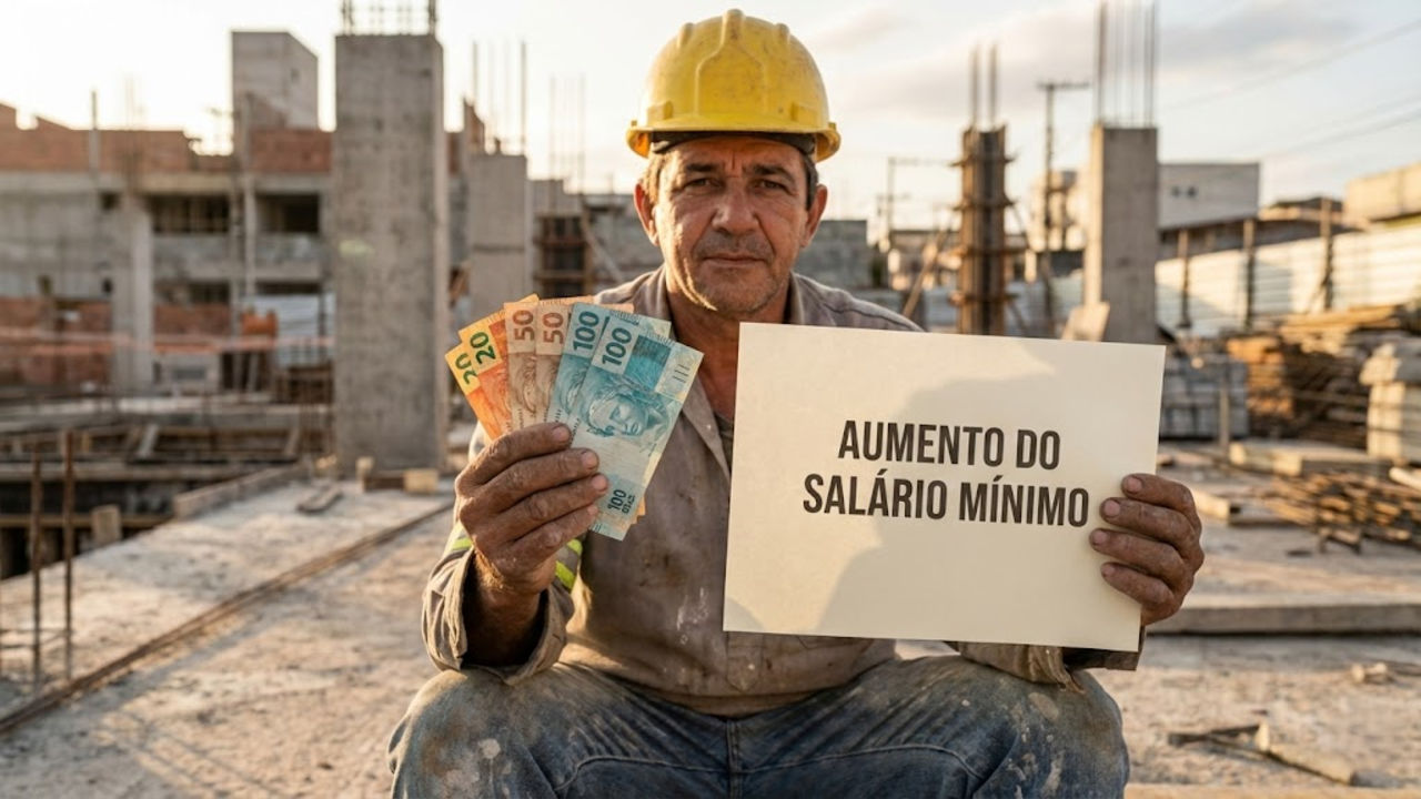 Novo salário mínimo decretado em 2026 ultrapassa os R$ 1.620 e já esta valendo no Brasil