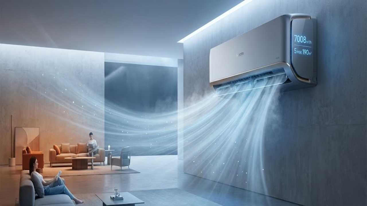 Ar-condicionado da Xiaomi combina alto fluxo de ar e resfriamento rápido para grandes ambientes
