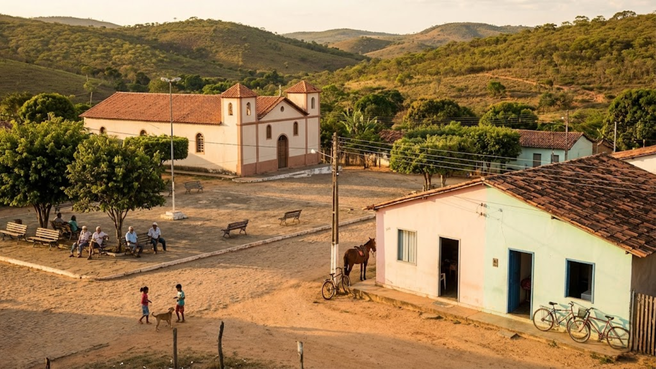Com menos de 900 habitantes, essa cidade em MG vive desde os anos 60 com imensa tranquilidade de vida