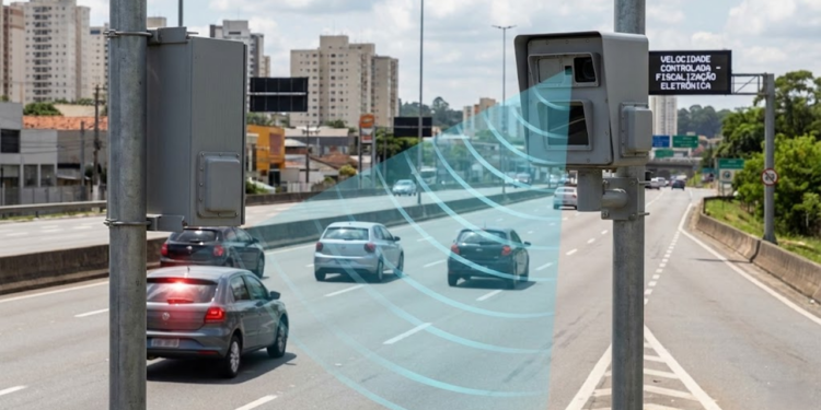 Com ondas eletromagnéticas que varrem 100 metros de pista, o novo radar de transito está funcionando em 2026 e identifica quem freia em cima da hora