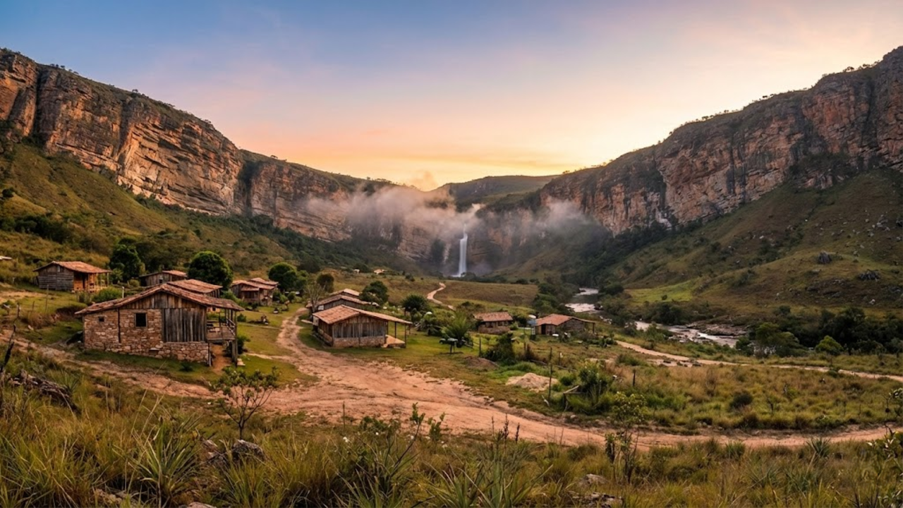 Em meio as montanhas de minas, ela construiu um paraíso tranquilo e aconchegante com lagos que transbordam a beleza da natureza