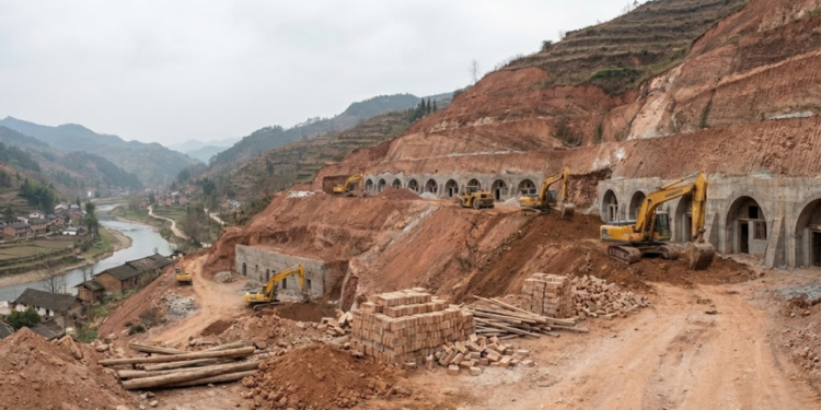 Homem compra uma montanha inteira e constrói sua casa dentro com fazenda autossuficiente