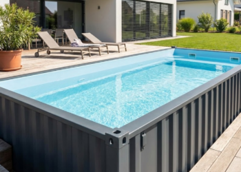A piscina de container é a opção que fica pronta em dias, custa quase 50% a menos, e te refresca no calor