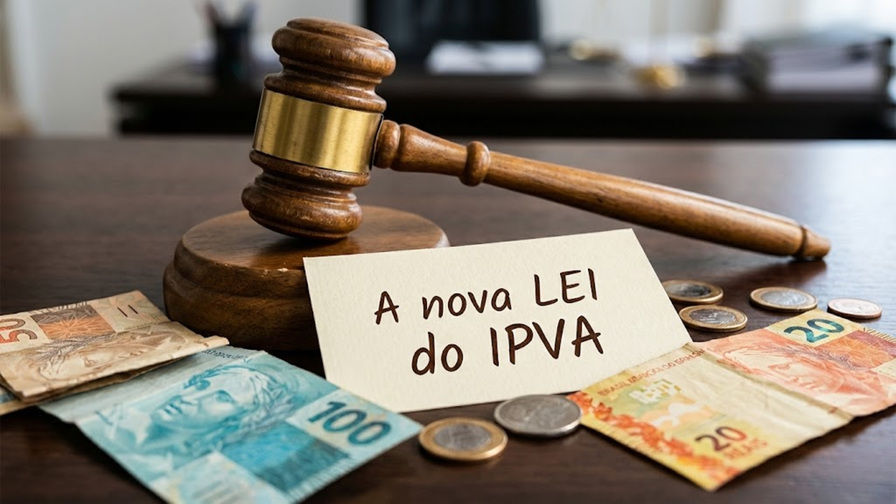 Documentação fiscal referente ao imposto automotivo com as novas alíquotas vigentes para 2026