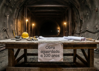 Projeto de infraestrutura de transporte de alta velocidade conectando centros urbanos