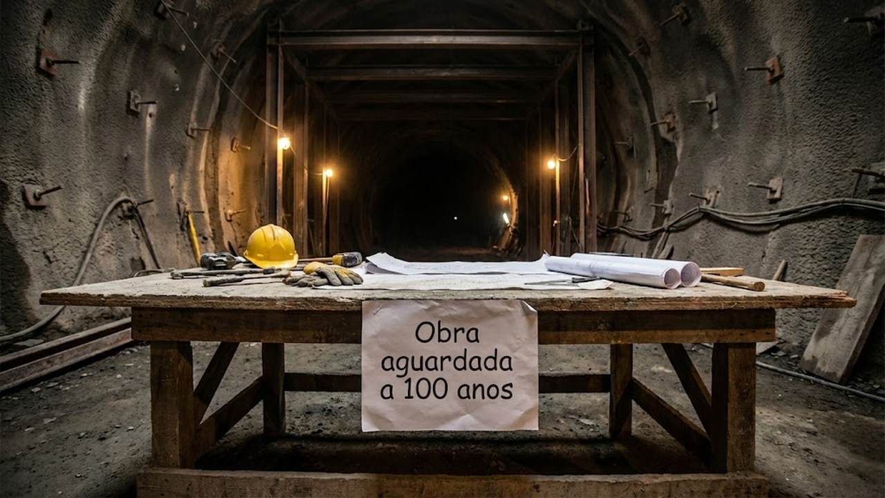 Projeto de infraestrutura de transporte de alta velocidade conectando centros urbanos