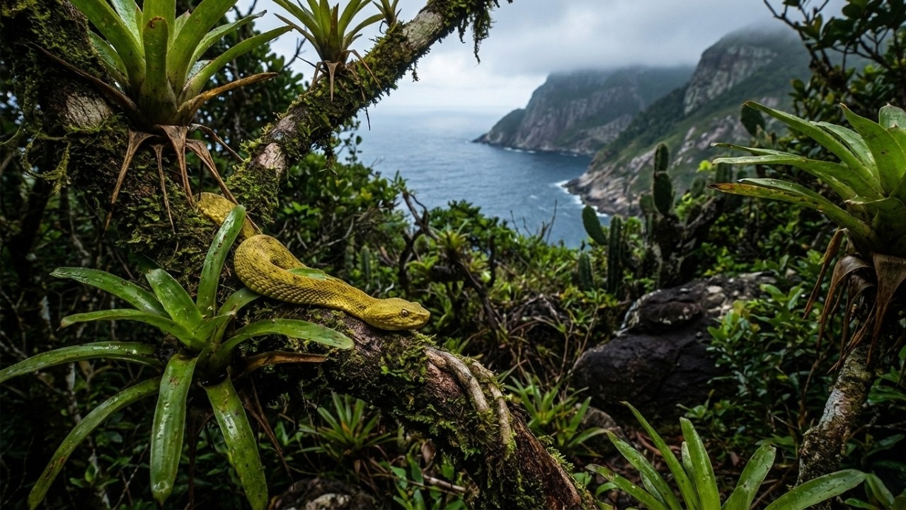 Essa ilha tem até 5 cobras por metro quadrado e é considerada uma das mais perigosas do Brasil