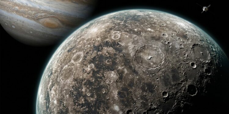 Essa lua gelada de Júpiter pode guardar um oceano secreto e pistas sobre a origem do Sistema Solar