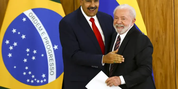 O Lula recebe o presidente da Venezuela, Nicolás Maduro, no Palácio do Planalto em maio de 2023 (Foto: Marcelo Camargo/Agência Brasil - Arquivo)