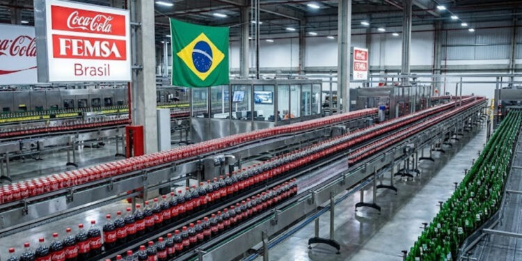 No entanto, a realidade industrial conta outra história: é no Brasil que opera a maior fábrica da Coca-Cola em volume de produção do mundo